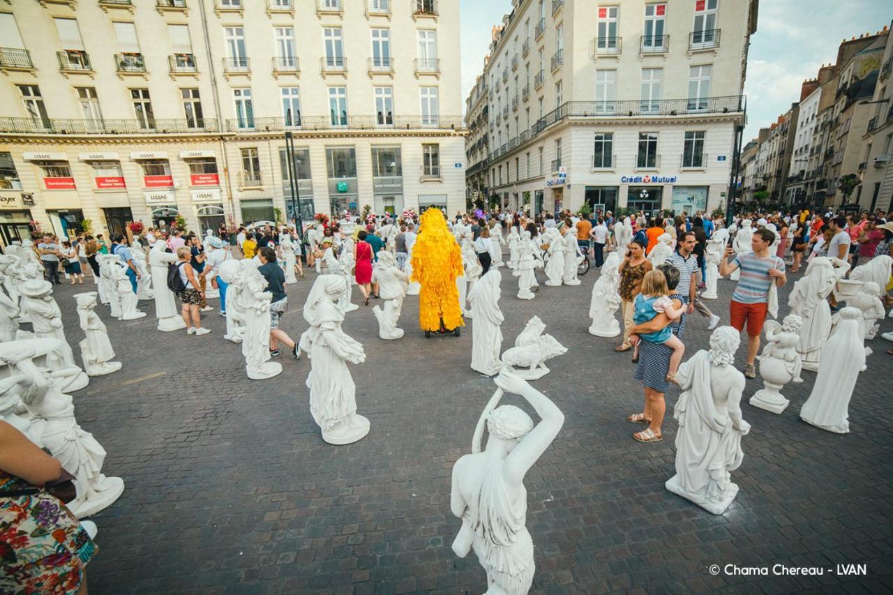 Ferienwohnung Pour Une Escapade A Nantes, Face Au Musee D'Arts Exterior foto
